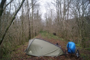 Sneaky campings by the Afon Wnion
